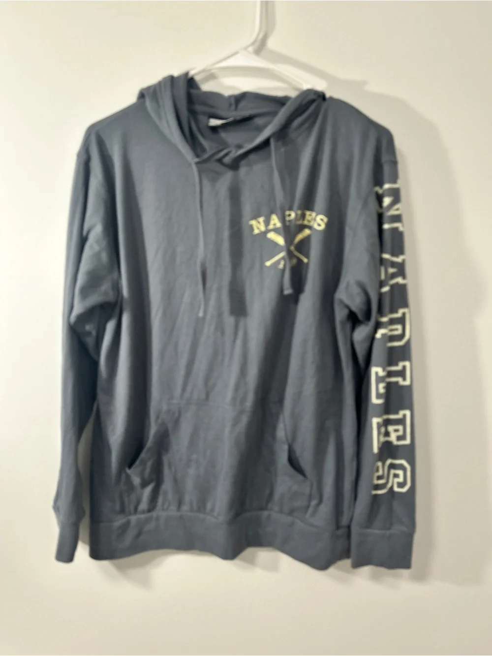 Naples Hooded Pullover Sweatshirt - Slate Blue